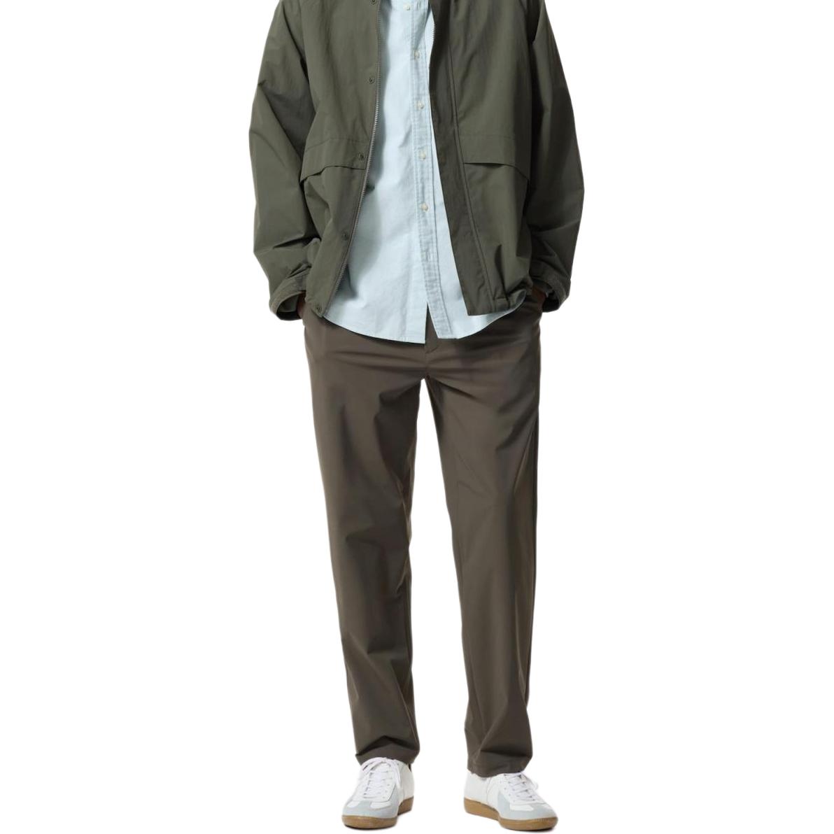 UNIQLO Повседневные брюки мужские темно-оливковые — фото 3