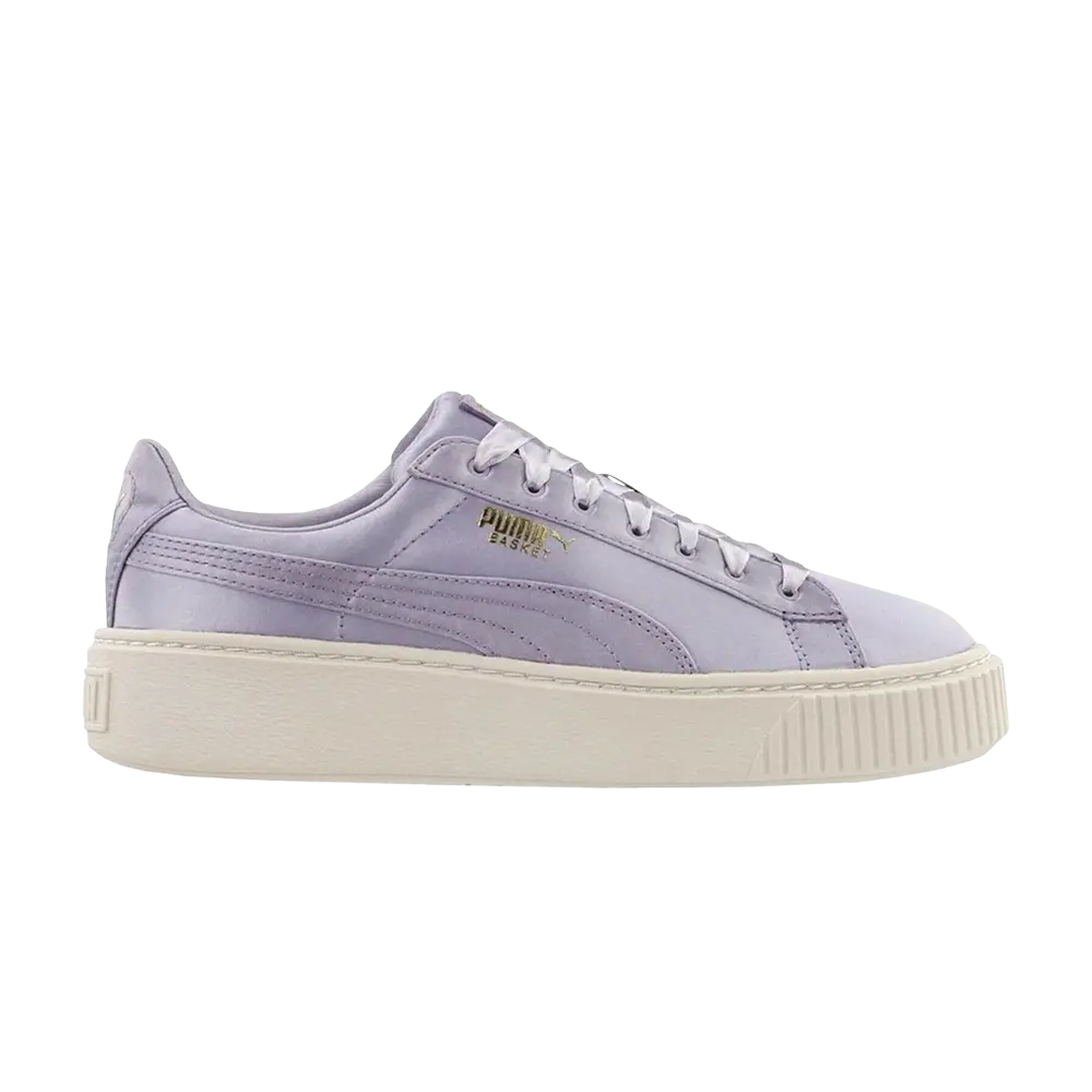 Кроссовки Wmns Basket Platform Puma, фиолетовый
