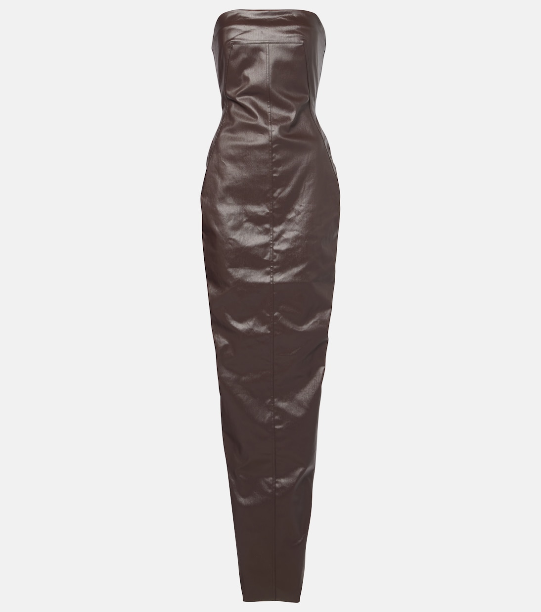 

Платье-бюстье из денима Rick Owens, Mahogany