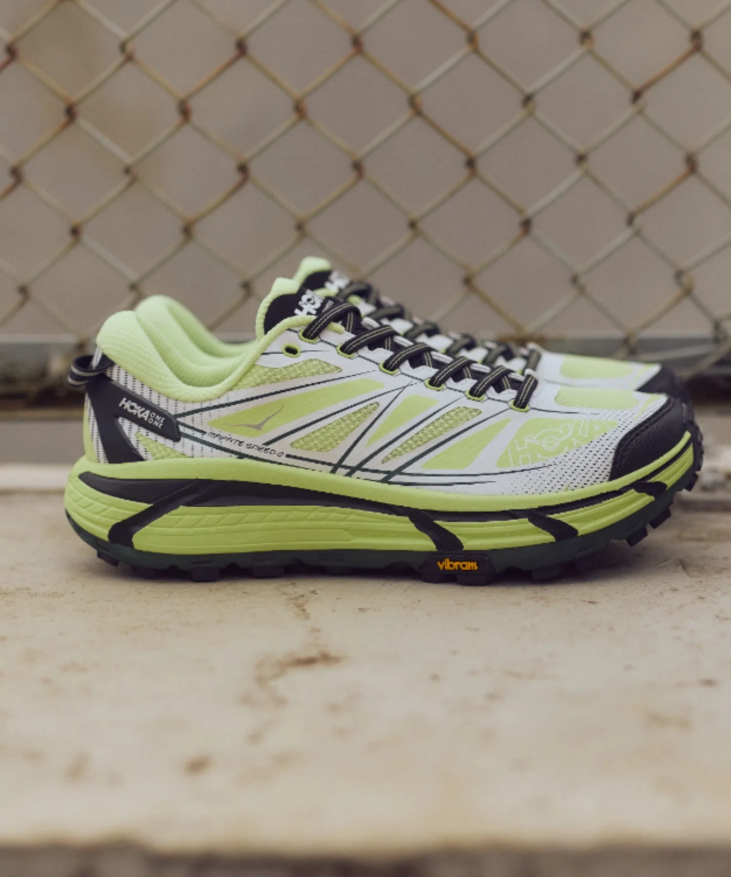 Мужские кроссовки для трейлраннинга HOKA MAFATE SPEED 2 зелёные — фото 2