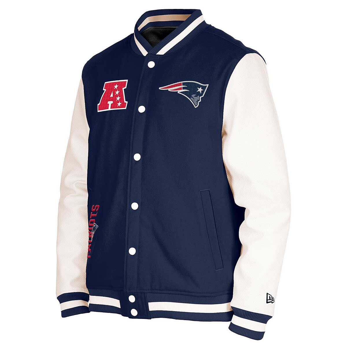 

Куртка NFL NEW ENGLAND PATRIOTS SIDELINE VARSITY JACKET New Era, цвет Navyblau