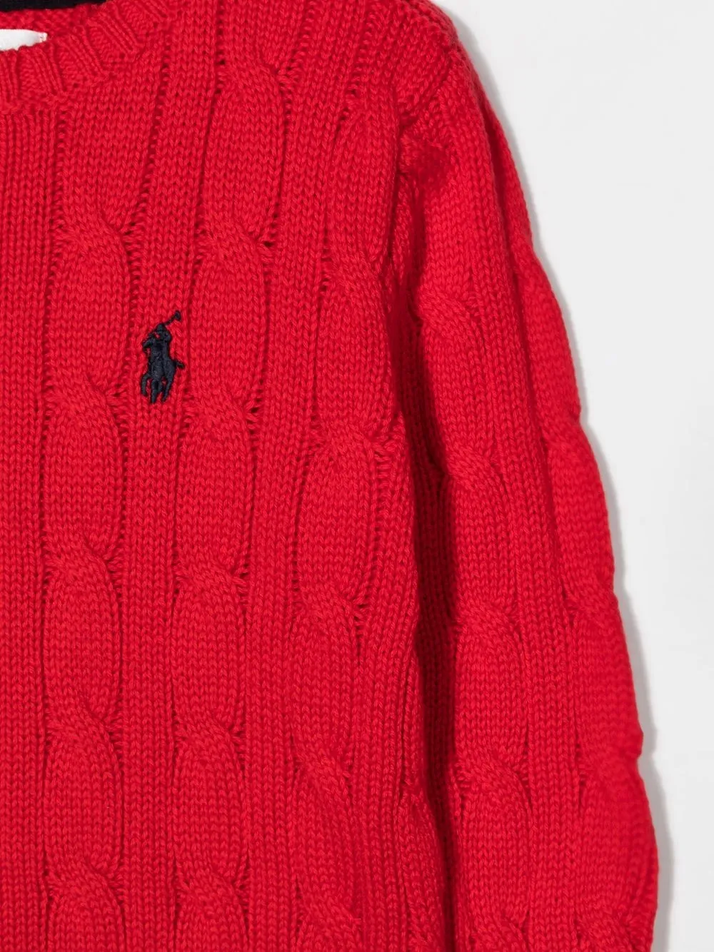Джемпер с вышивкой POLO RALPH LAUREN KIDS, красный — фото 3