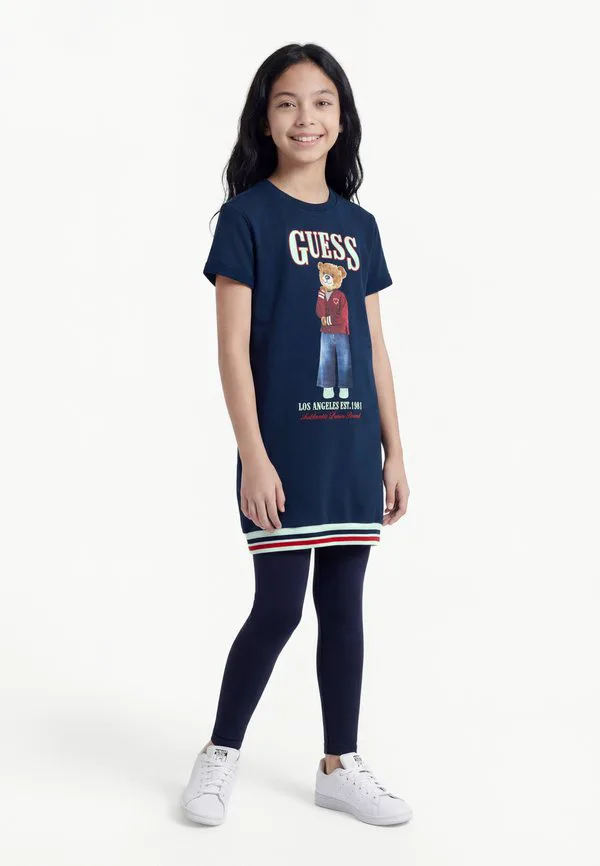 Детское платье, повседневное платье Guess, Secret Blue
