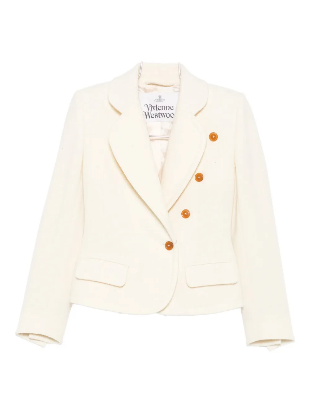 

Жакет с карманами с клапанами на пуговицах Vivienne Westwood, бежевый