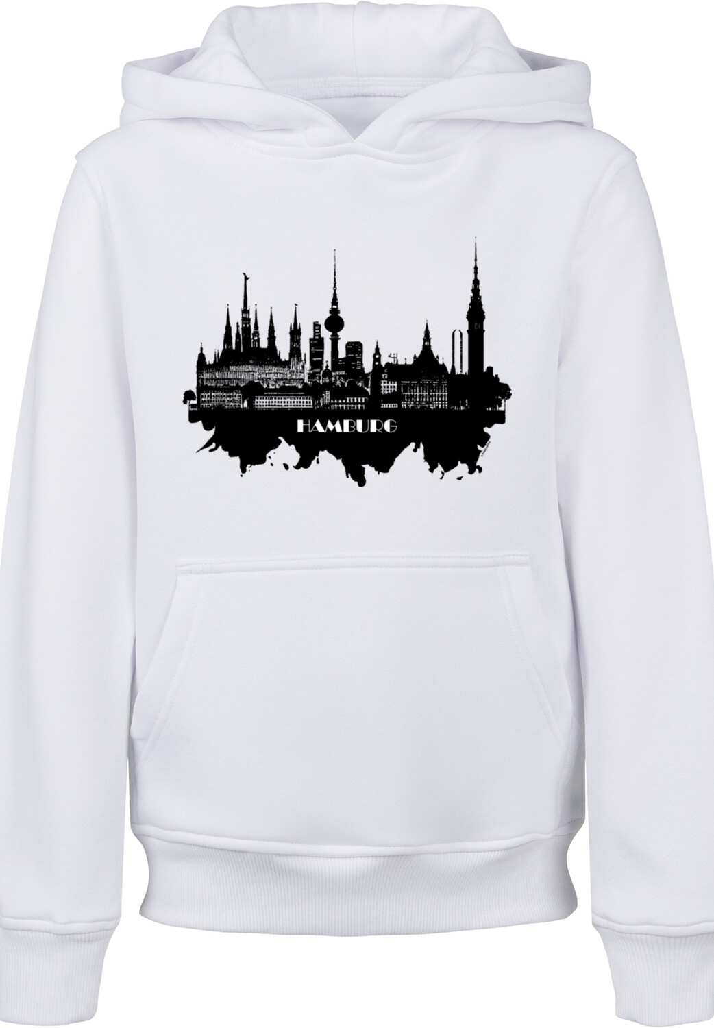 

Пуловер F4NT4STIC Hoodie Cities Collection Hamburg skyline, белый