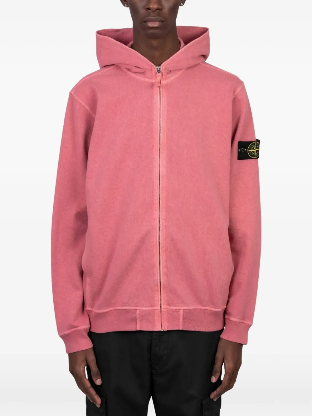 

Худи с логотипом Stone Island, розовый