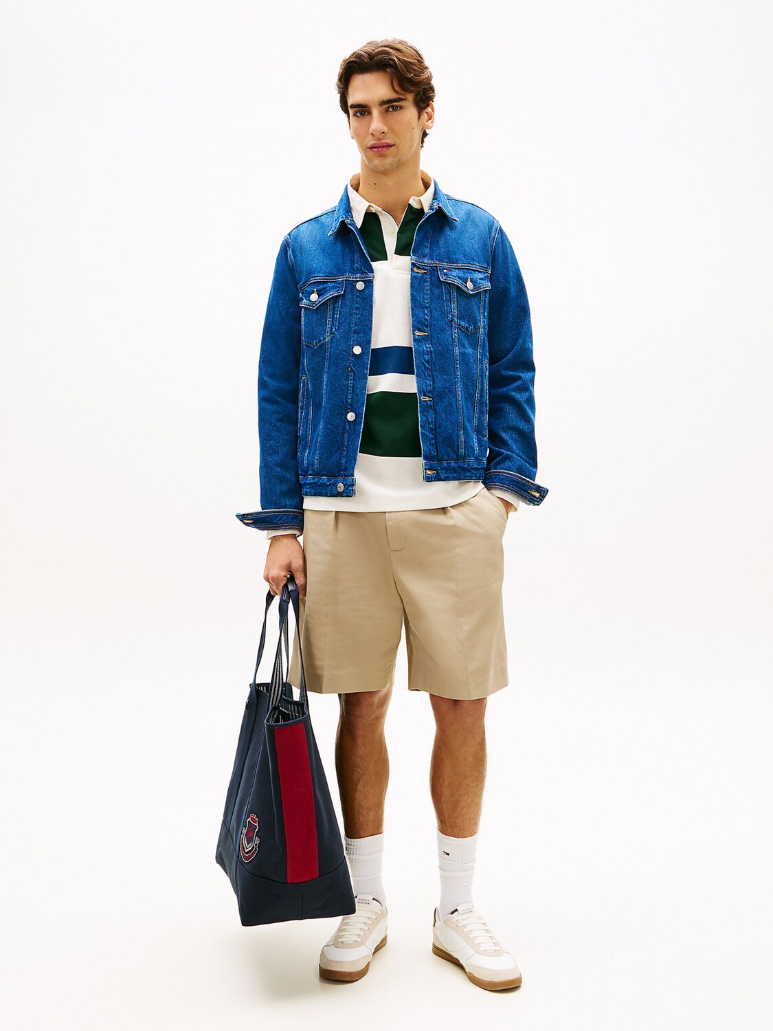 TOMMY HILFIGER Куртка для межсезонья в синем дениме — фото 3