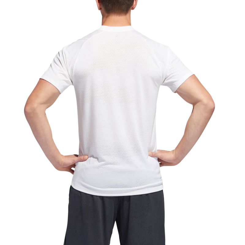 Футболка мужская белая Adidas Training Freelift Tec GF Aeroknit — фото 3
