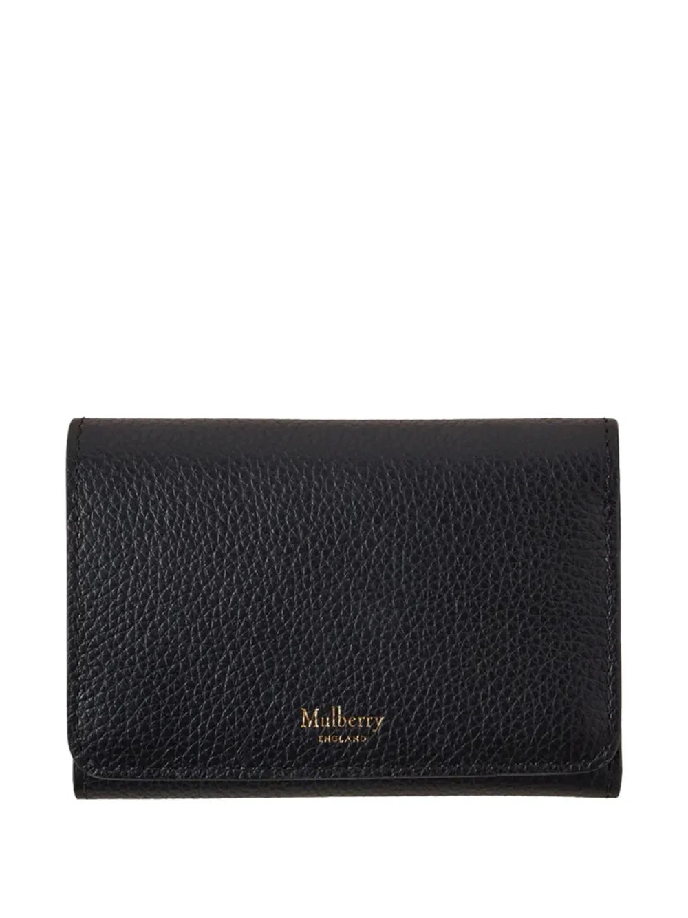 

Кожаный тройной кошелек Mulberry, черный