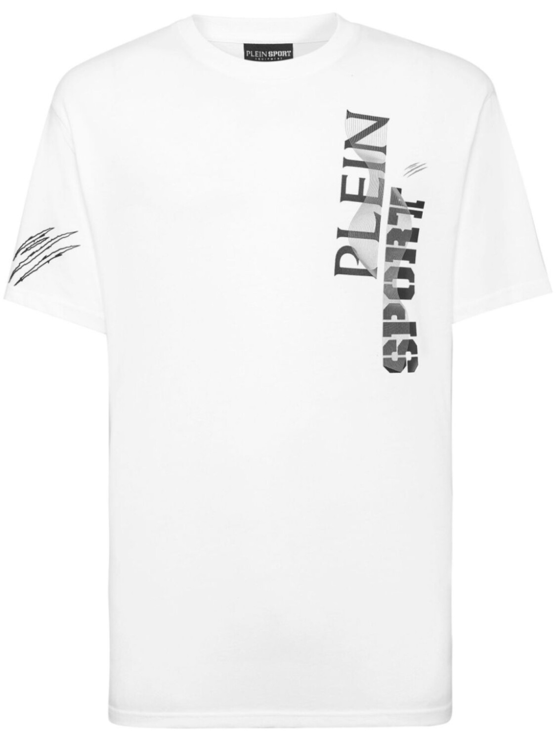 

Футболка с принтом логотипа Plein Sport SS Wave, белый