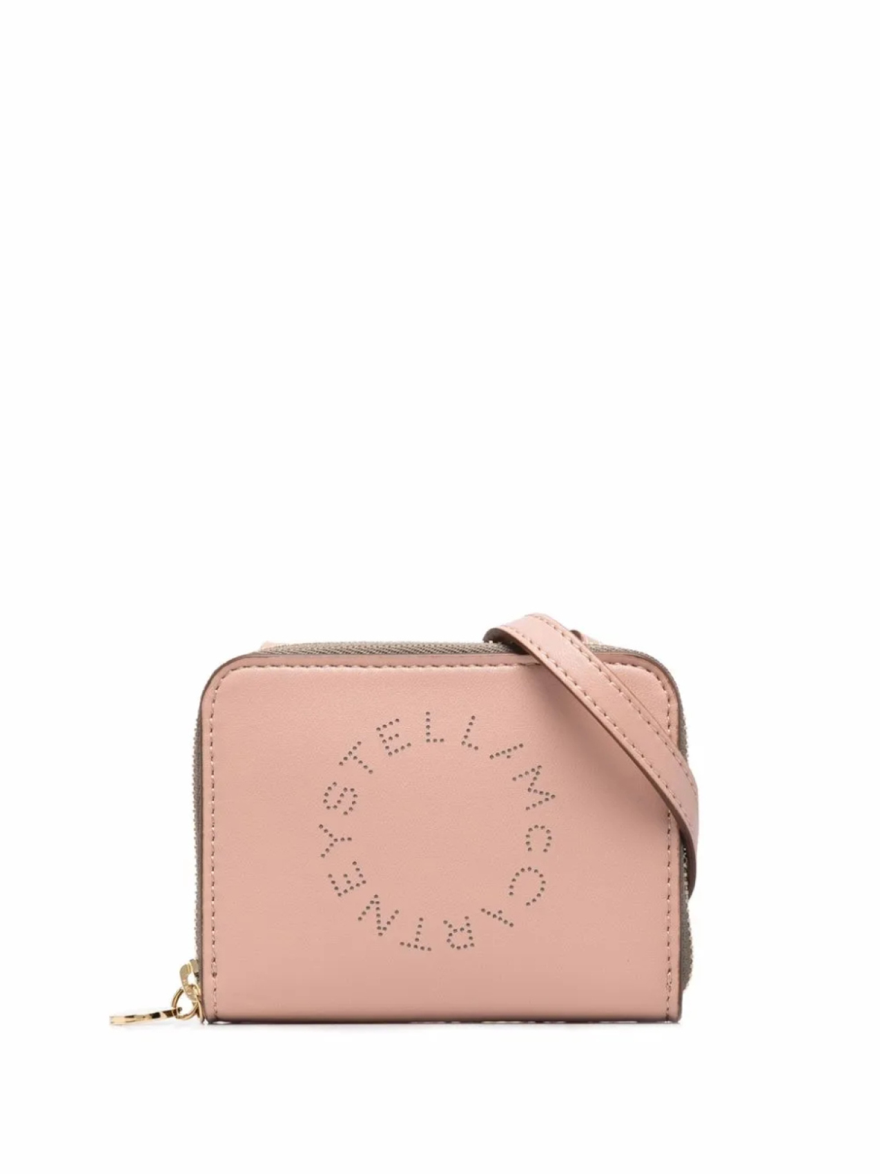 

Кошелек Stella Logo с ремешком Stella McCartney, розовый