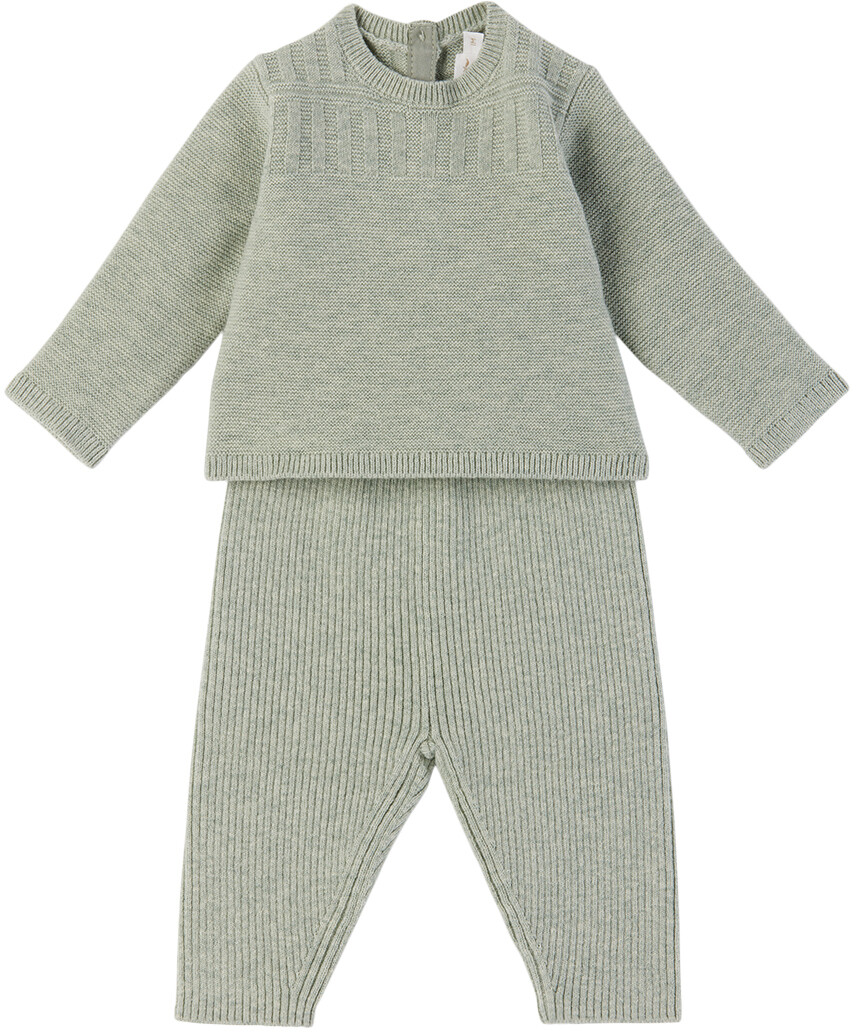 

Комплект из свитера и леггинсов Baby Green Gavin Bonpoint
