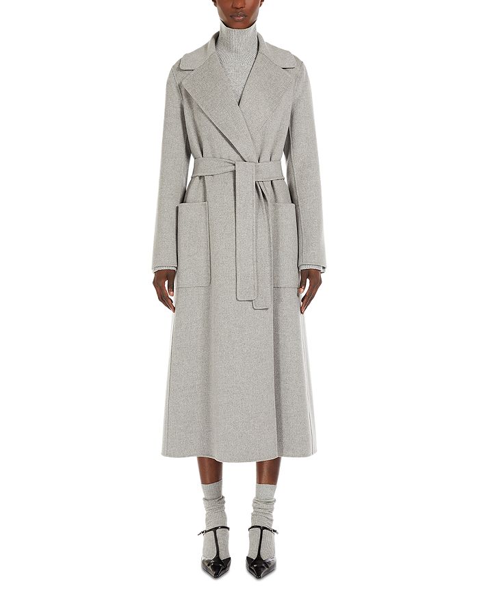 

Шерстяное пальто Paolore Max Mara, серый