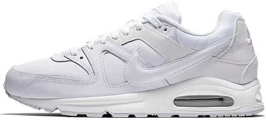 Мужские кожаные кроссовки NIKE AIR MAX COMMAND, металлик серебристый