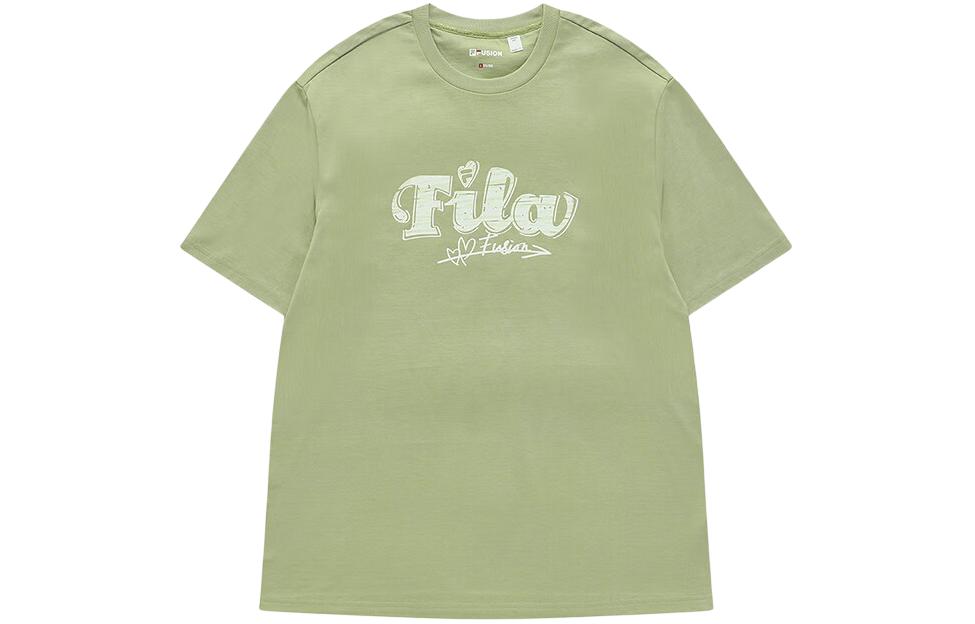 

FILA FUSION Футболка унисекс кремово-фруктово-зеленая