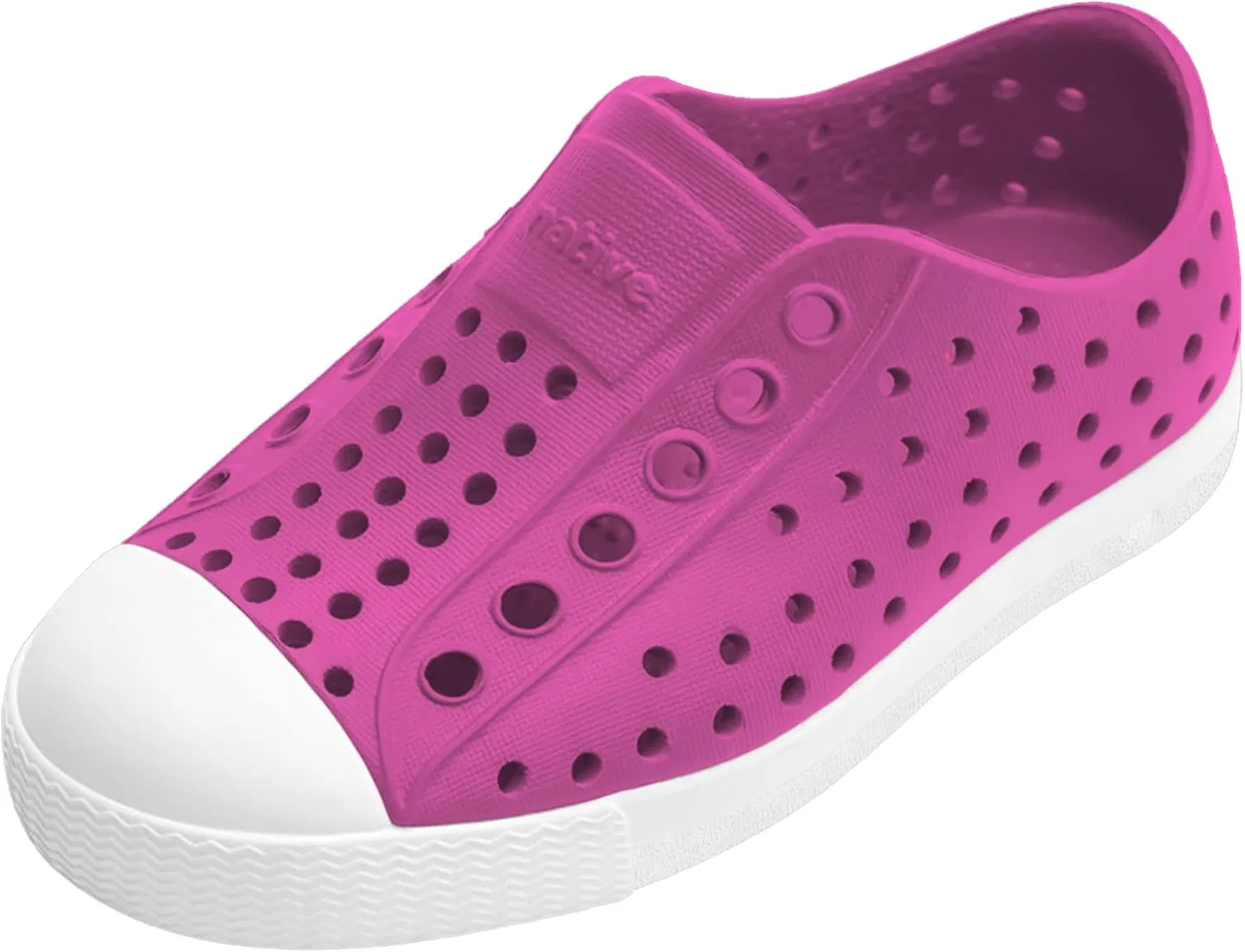 Детские водонепроницаемые кроссовки Native Shoes Jefferson, цвет Samba Pink/Shell White — фото 2