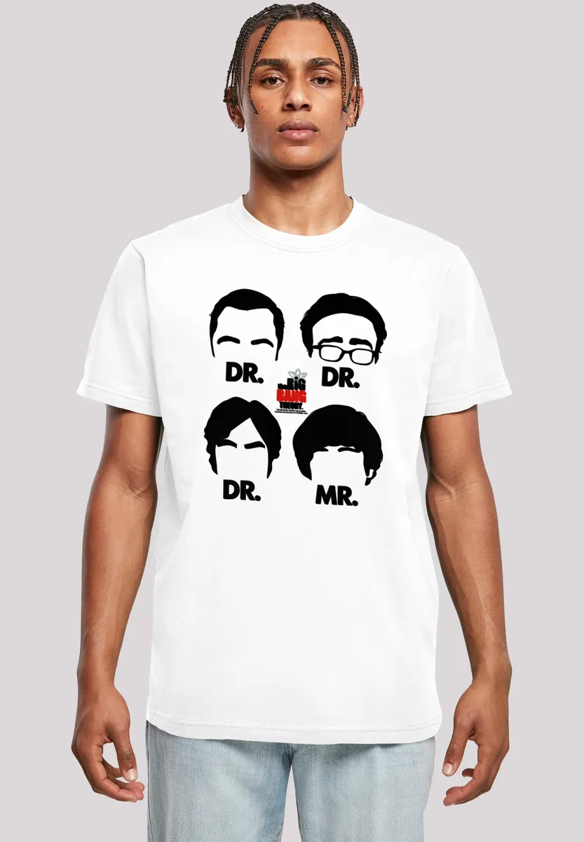 

Футболка F4NT4STIC "Big Bang Theory Doctors And Mr", мужская, премиум-мерч, стандартного кроя, базовая модель, с принтом, белый