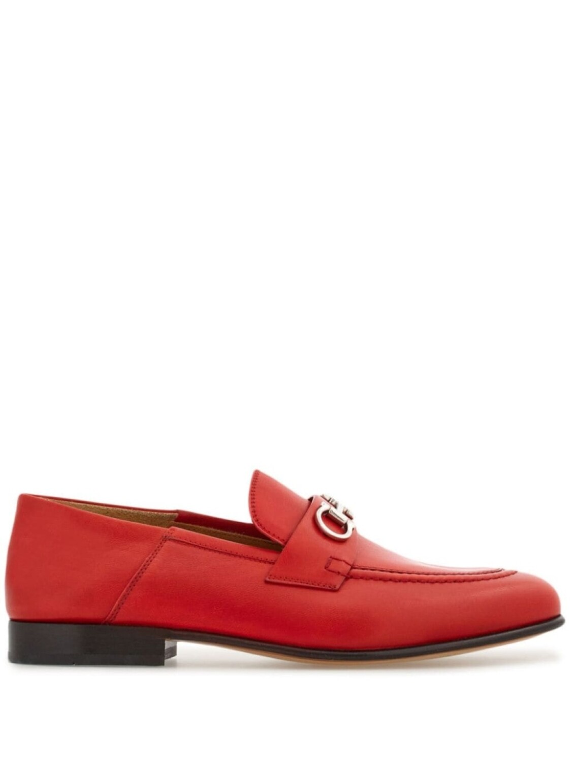 

Ferragamo лоферы с пряжкой Gancini, красный