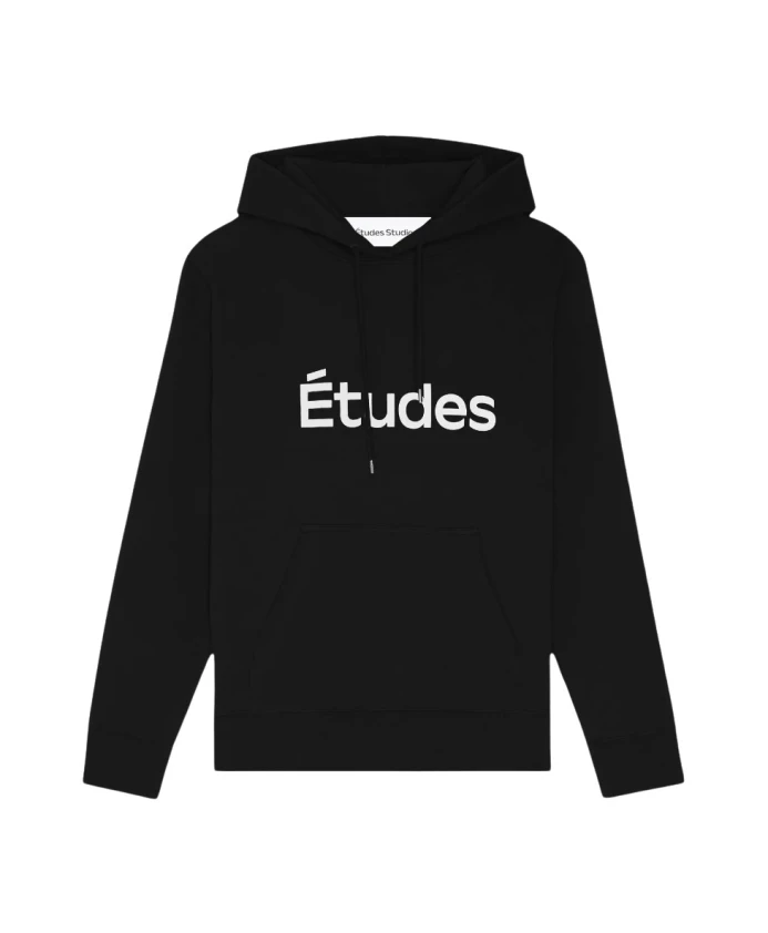 

Черная толстовка с капюшоном стандартного размера ÃTudes, черный