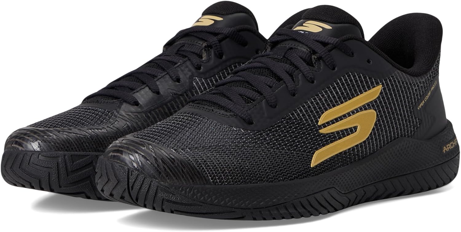 

Кроссовки Skechers для мужчин Pickleball Viper Court Pro 2.0, черный/золотой
