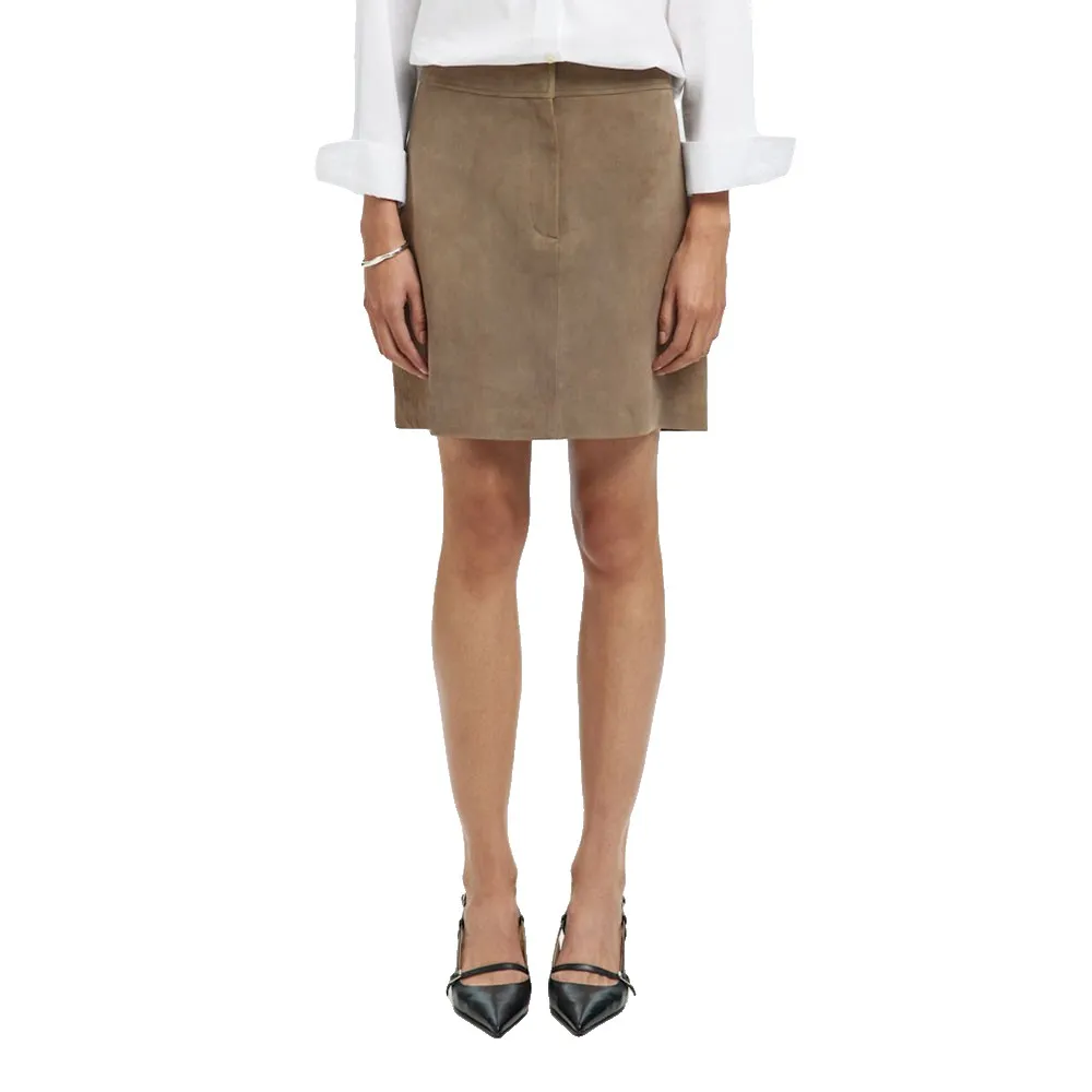 

Юбка Selected Kaya short, коричневый