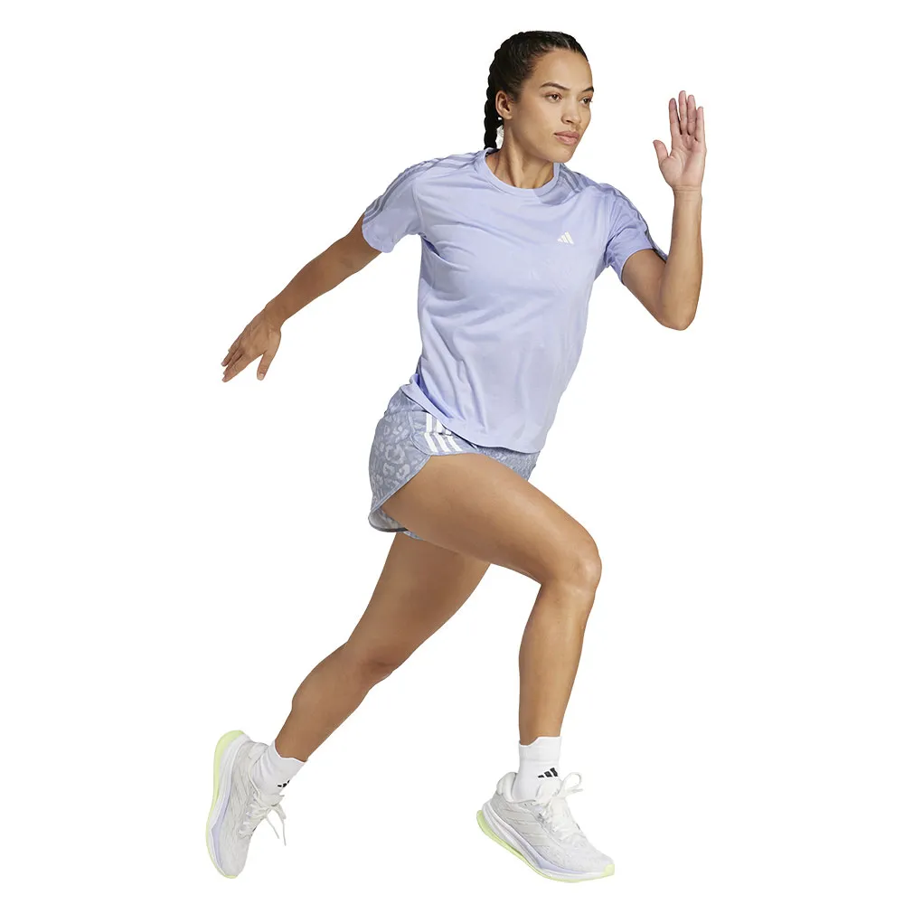 Шорты adidas Own The Run Climacool 3 Stripes 3´´, синий — фото 4