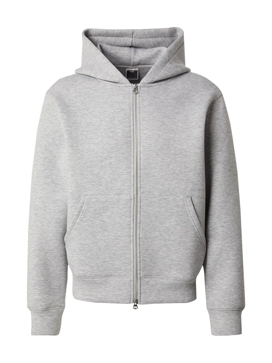 

Худи с капюшоном на молнии JACK & JONES JACK & JONES , mottled grey