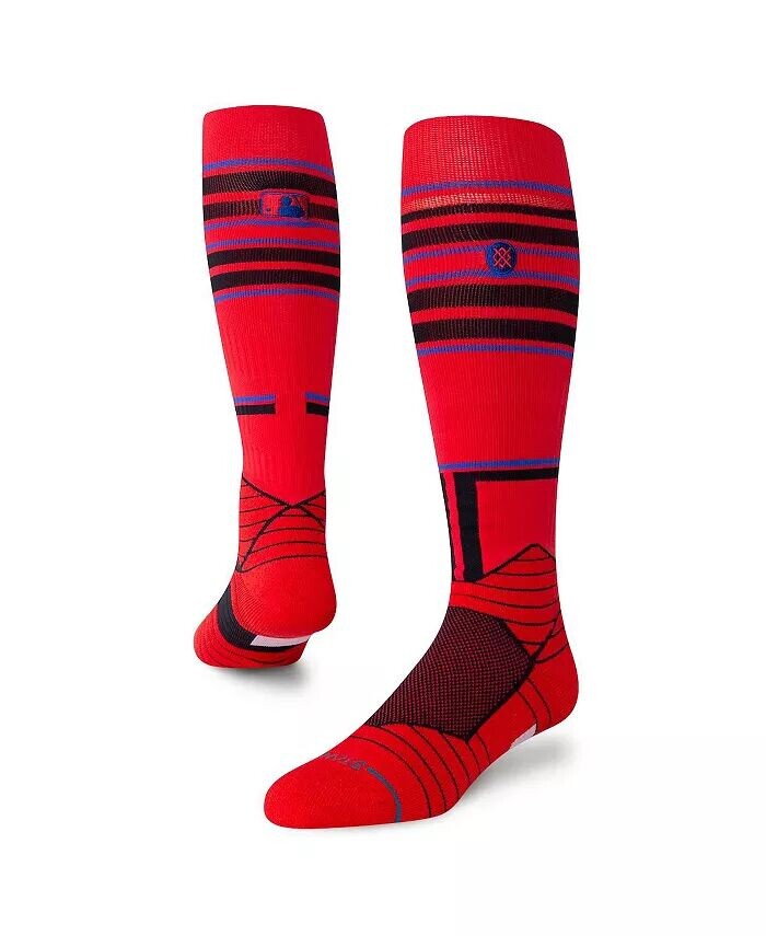 

Мужские и женские носки Red Toronto Blue Jays 2024 City Connect поверх икры Stance, красный