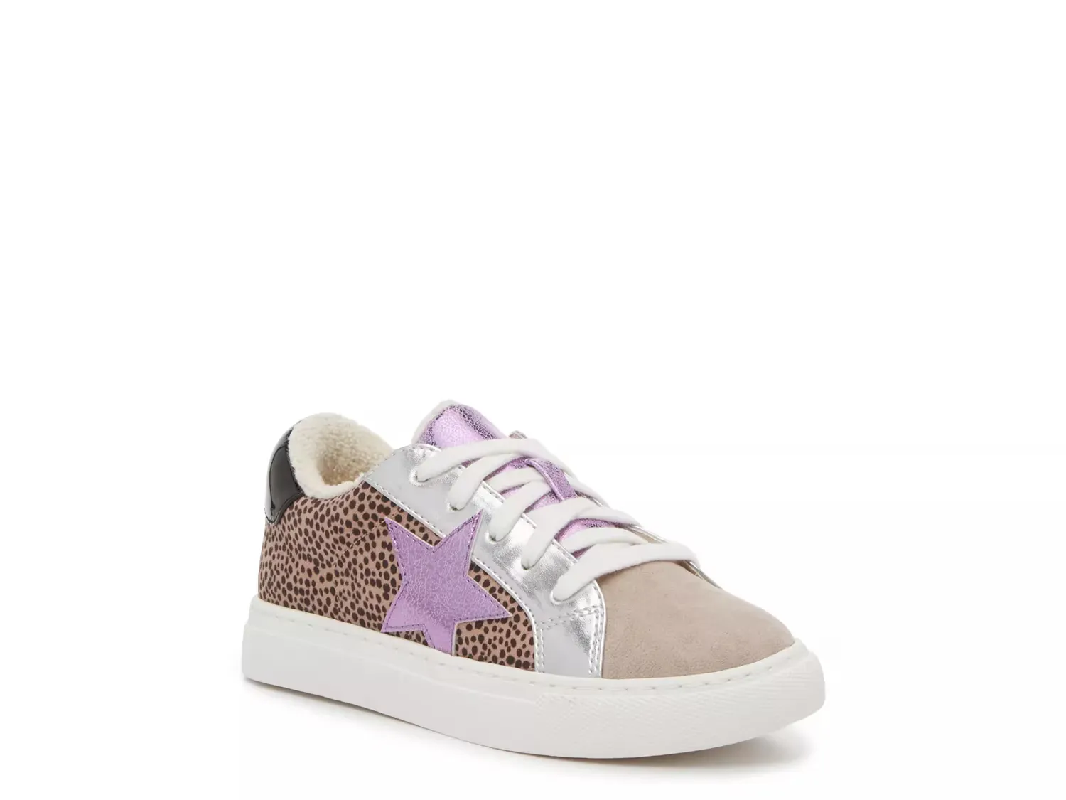 

Кроссовки - детские Steve Madden, Brown/Black/Purple Cheetah Print