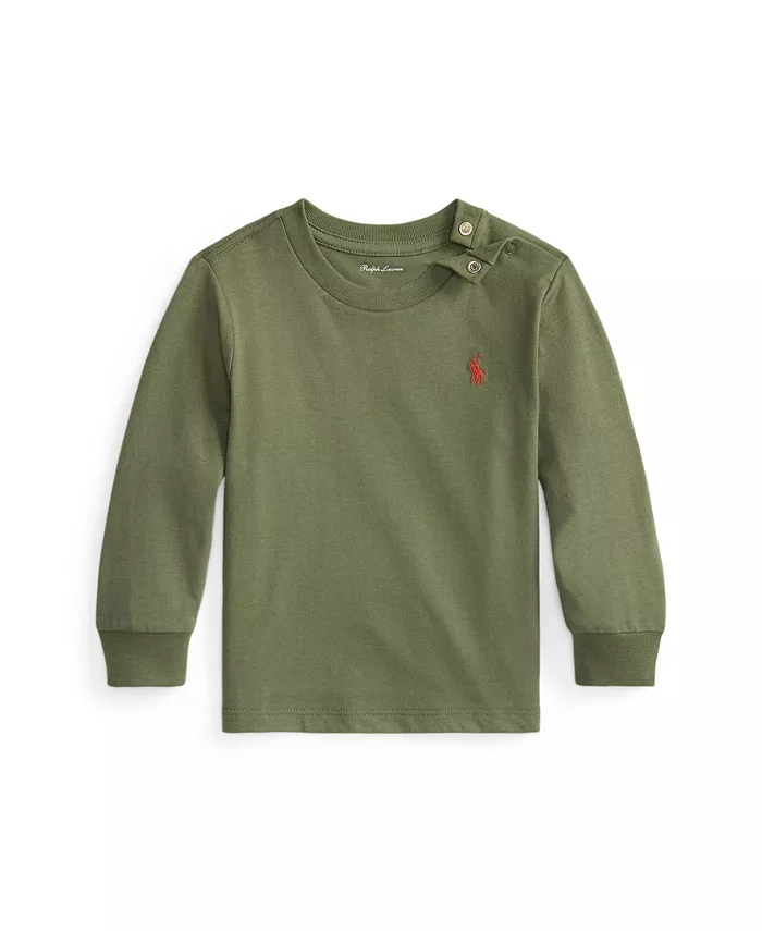 

Футболка с длинным рукавом для мальчиков Polo Ralph Lauren, зеленый
