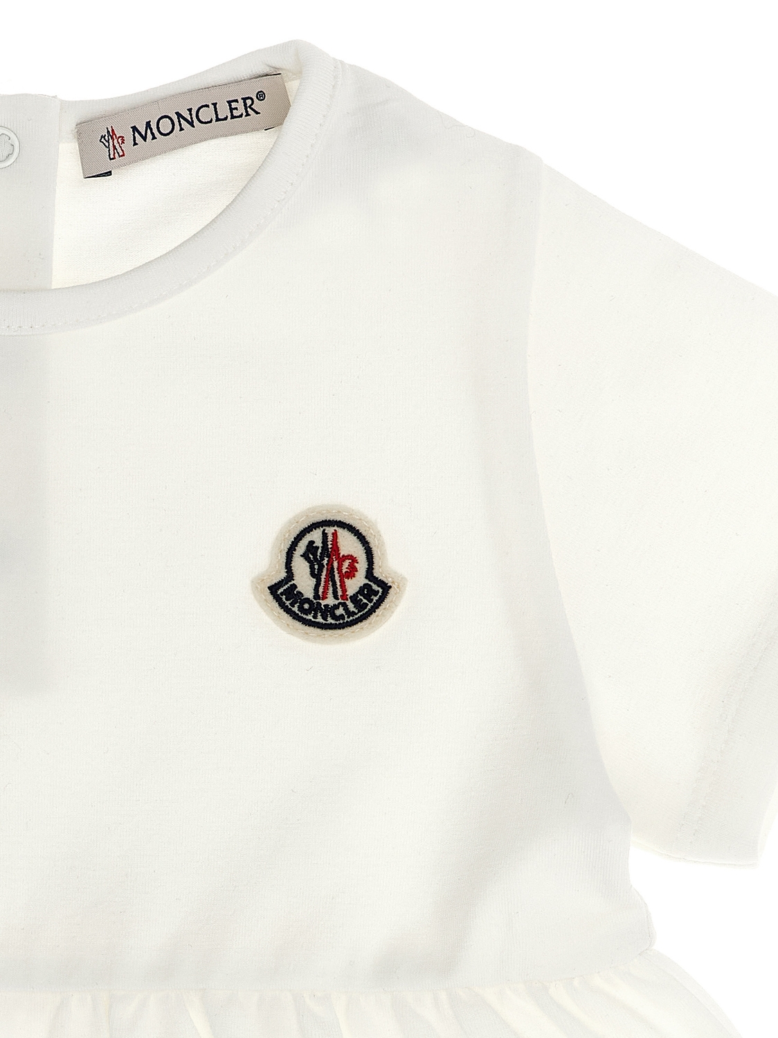 Комплект: футболка с анималистичным принтом и леггинсы Moncler Enfant, мультиколор — фото 4
