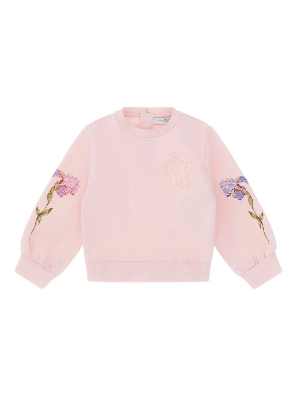 

Свитшот с цветочным принтом Roberto Cavalli, розовый