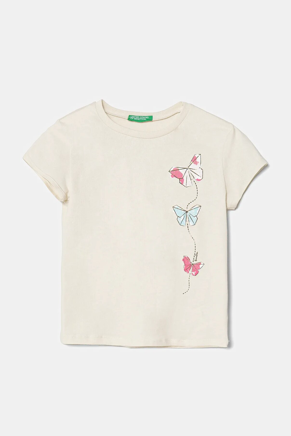 

Футболка из хлопка для детей United Colors Of Benetton, бежевый