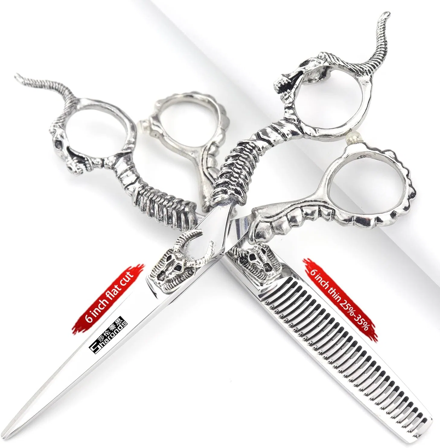 Профессиональные парикмахерские ножницы 6 дюймов от AXEMOORE Axemoore, 6" 2Pcs — фото 2