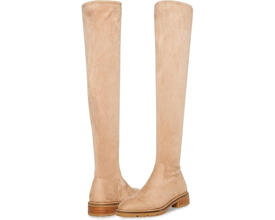Женские сапоги-ботфорты Steve Madden Lizbeth на блочном каблуке, бежевый