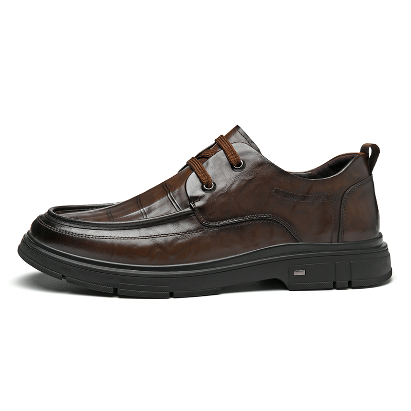 

AOKANG Мужские черные эксклюзивные туфли в коробке коричневые, цвет Brown (Standard Leather Shoe Size)