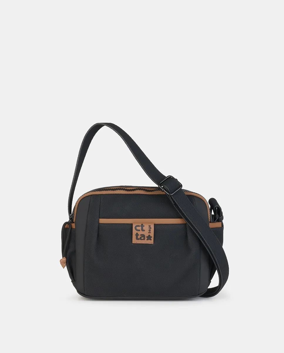 

Сумка через плечо на молнии Caminatta, черный