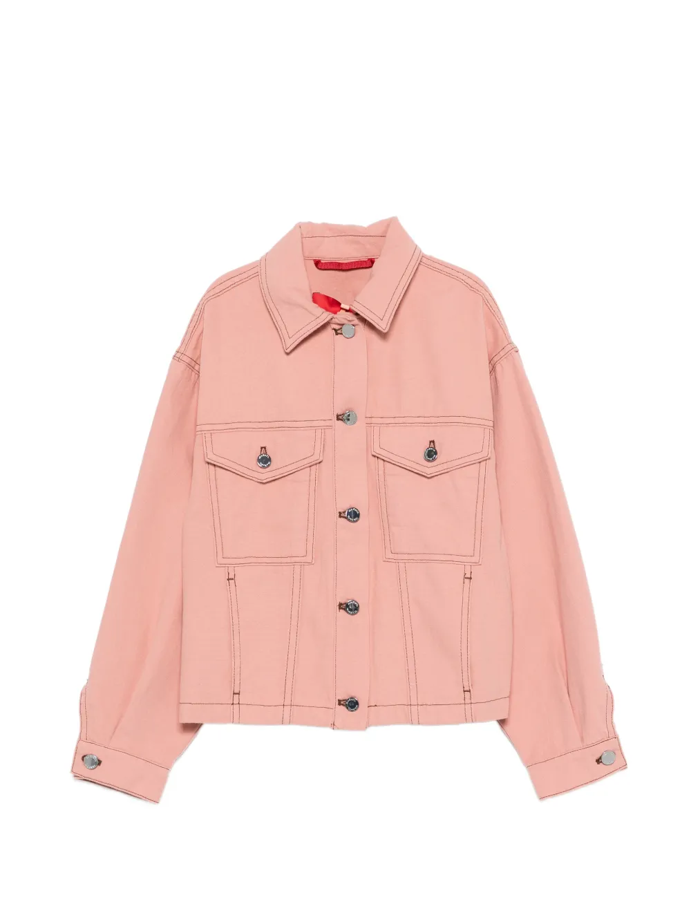 

Пиджак с карманами на пуговицах Max&Co. Kids, розовый