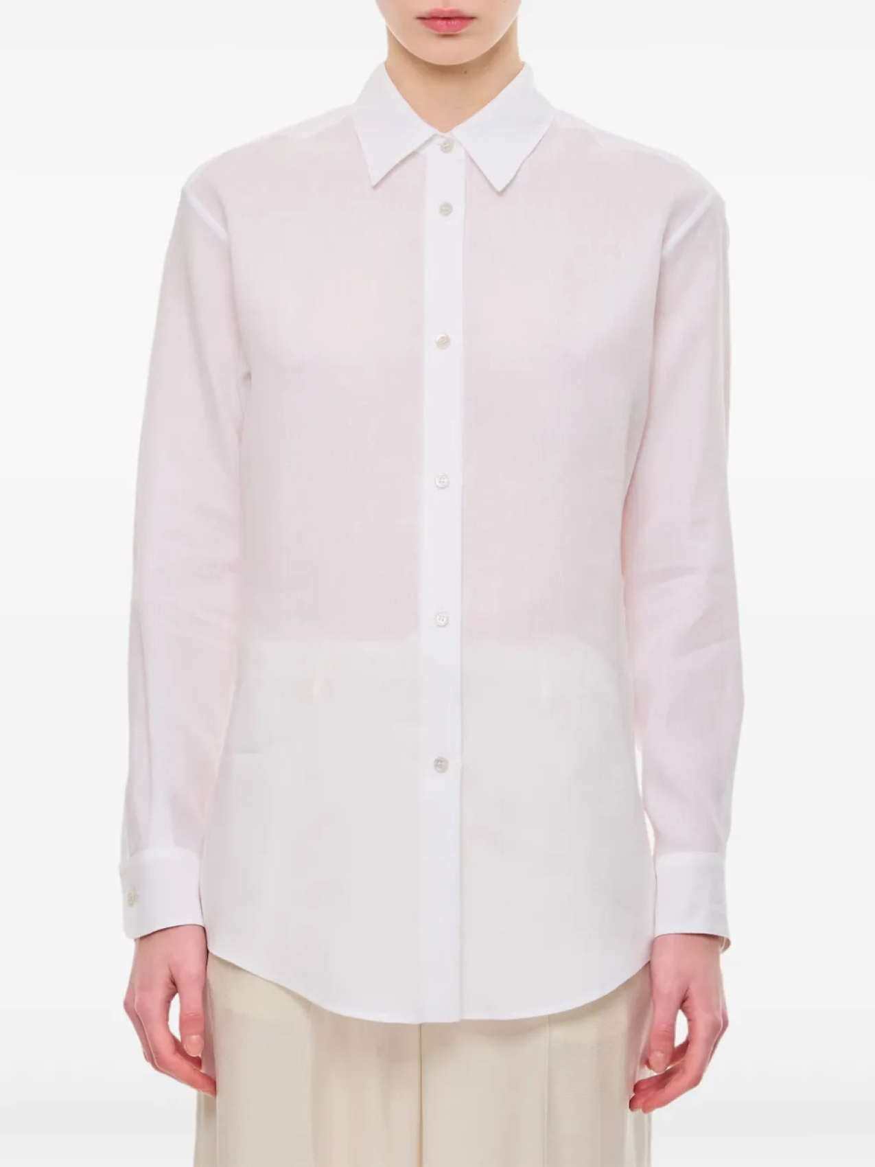 

Gabriela Hearst льняная рубашка, белый