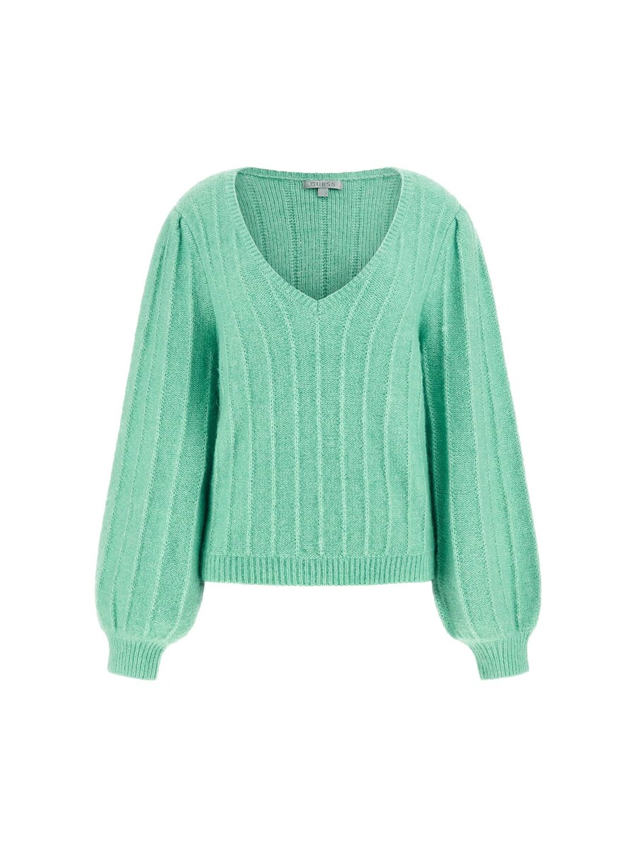 

Тонкий вязаный свитер GUESS Sweater, цвет green/mint/light green