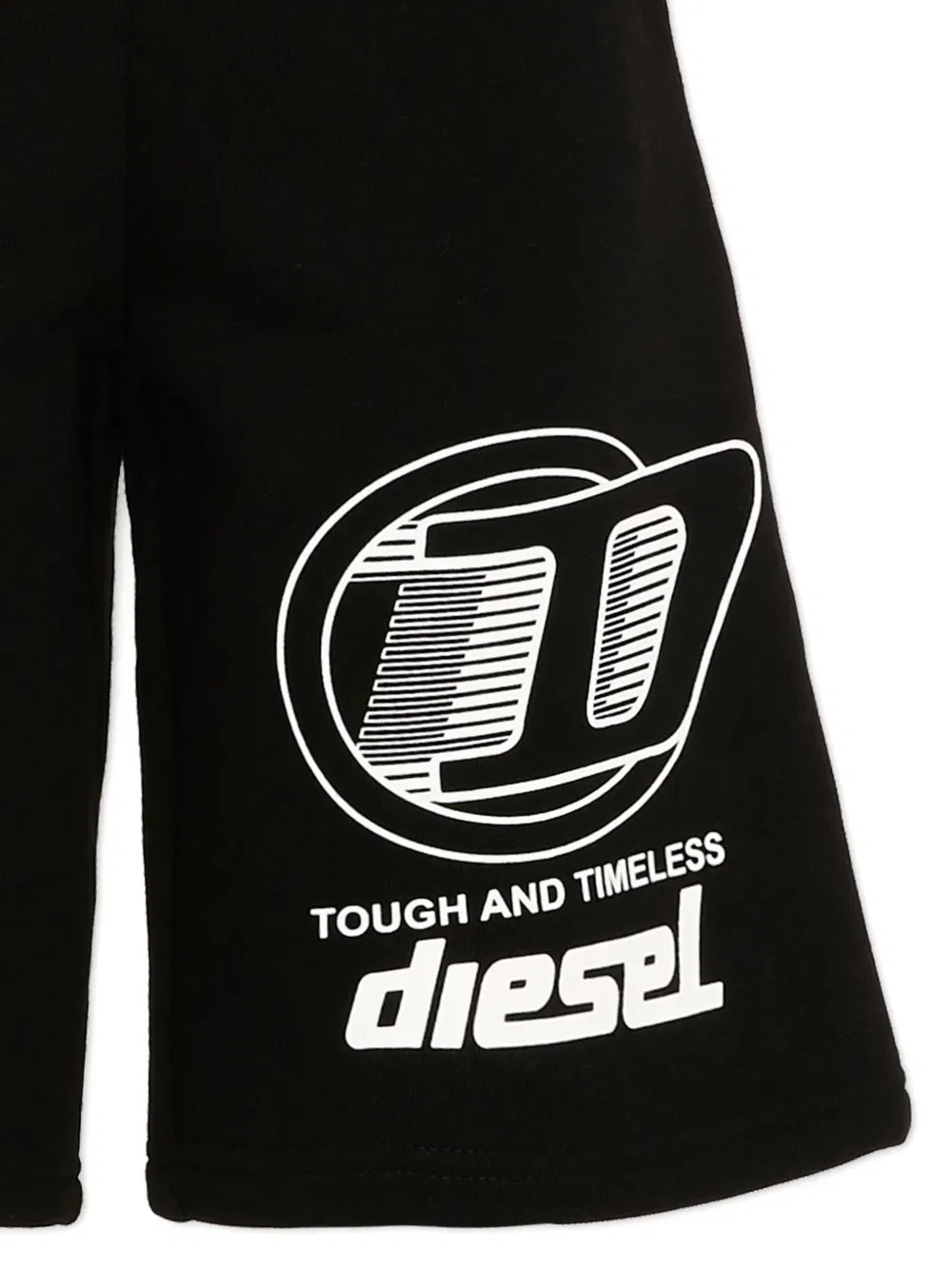 Футбольные шорты с логотипом Diesel Kids, черный — фото 3