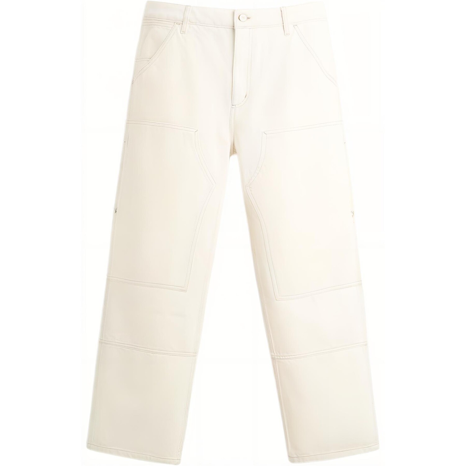 

Повседневные брюки мужские белые Zara, белый