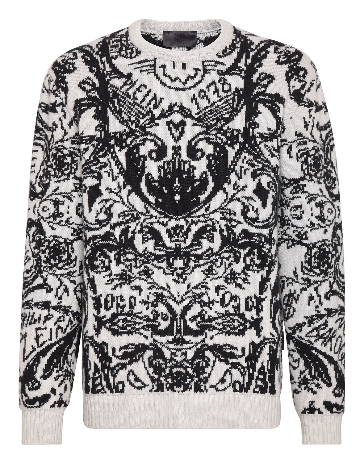 

Пуловер с круглым вырезом LS Philipp Plein, белый