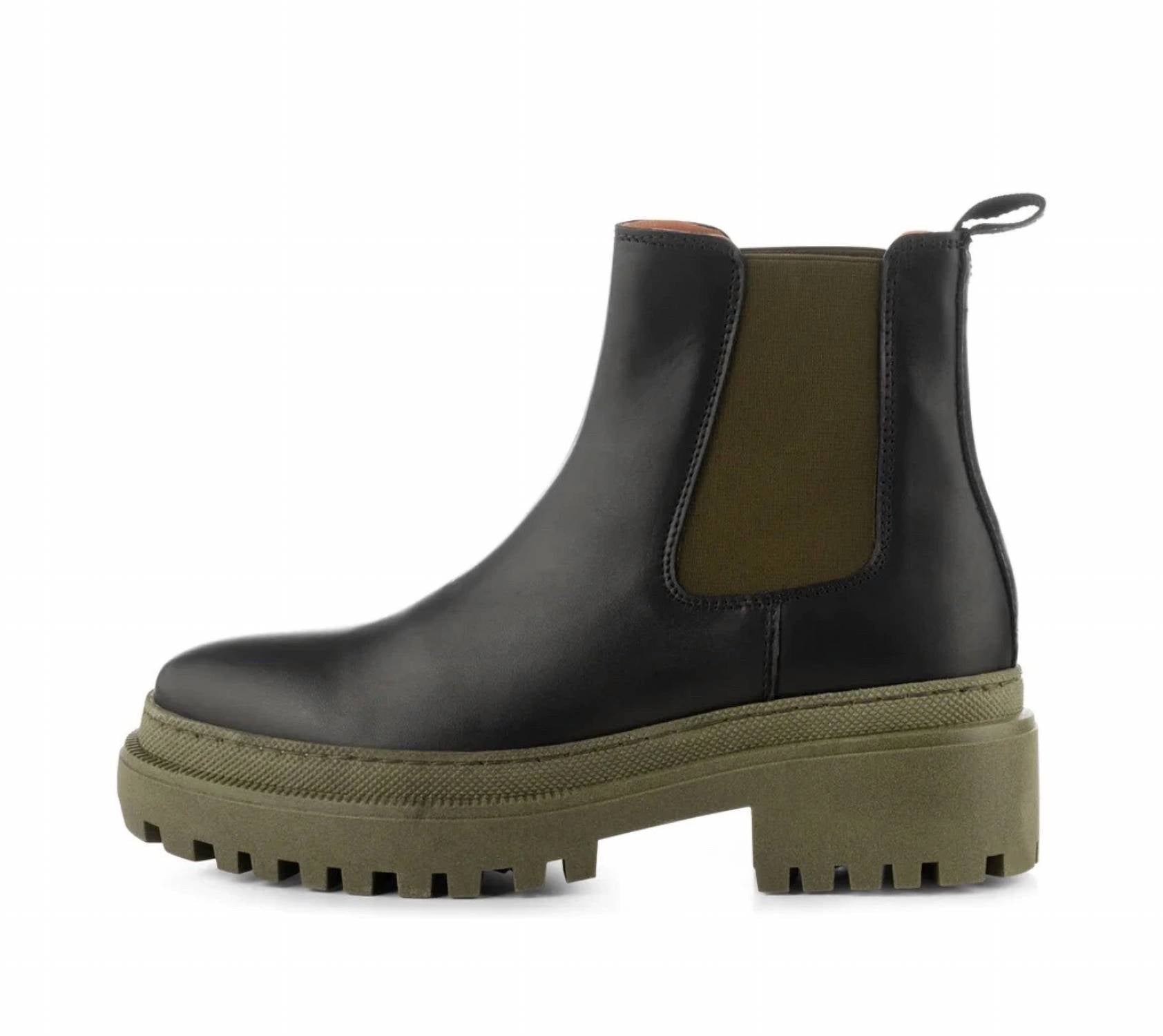 Женские ботинки челси Iona в черном и хаки Shoe the Bear