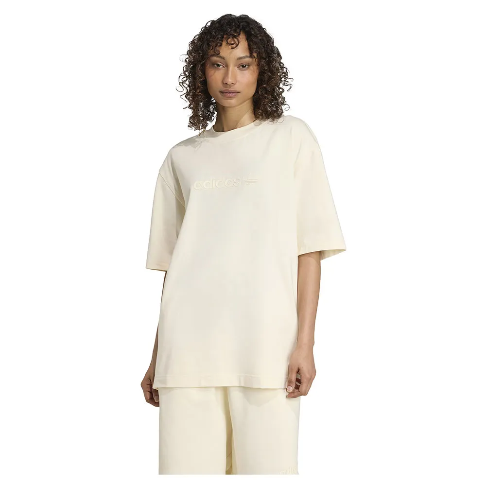 

Футболка с коротким рукавом adidas Originals Essentials Linear Oversized, бежевый