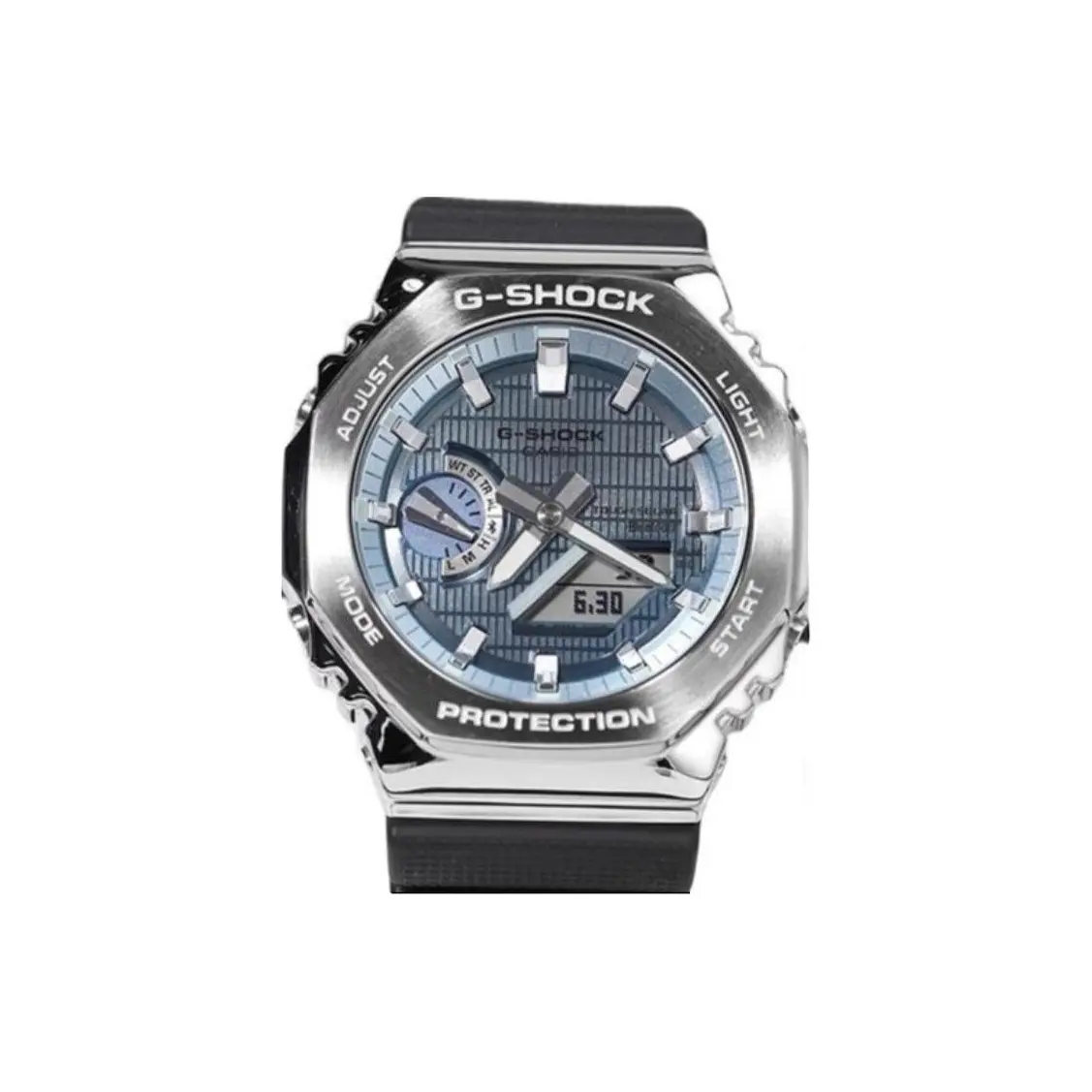 

CASIO Часы Unisex Liquid Crystal/Analog Dual Display Series Black Watch, Blue Dial