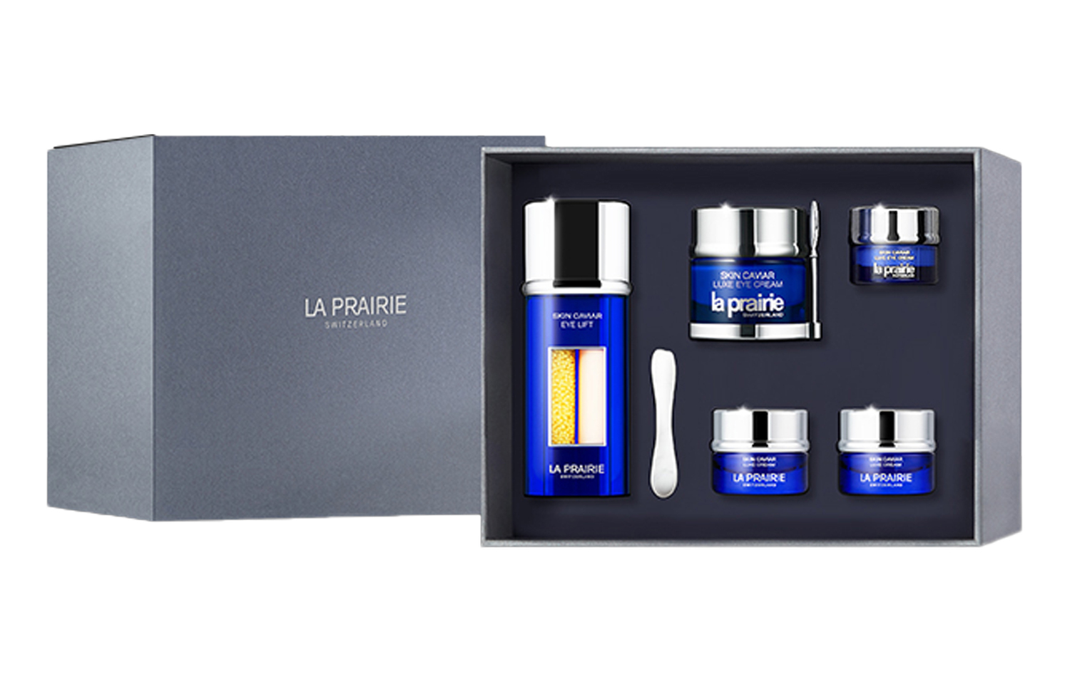 Набор сывороток для глаз Laiponi Caviar Luxury Ritual Skincare Sets увлажняющий и восстанавливающий 20мл+20мл+3мл+5мл*2 LA PRAIRIE — фото 2