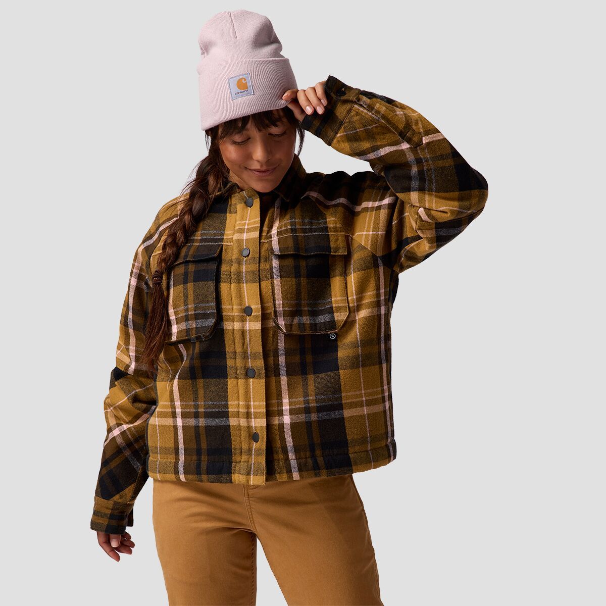 

Флисовая фланелевая куртка с подкладкой Backcountry, цвет bistre plaid