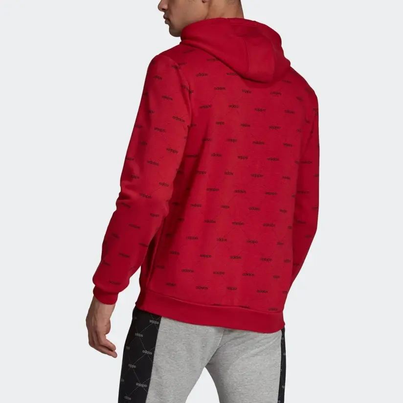 Линейный графический худи Толстовка Men's Chestnut Adidas, Chestnut — фото 3