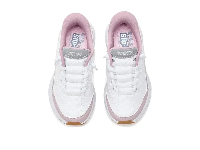 Кроссовки Slip-Ins Contour Foam 303949L SKECHERS KIDS, White/Lavendar — фото 3